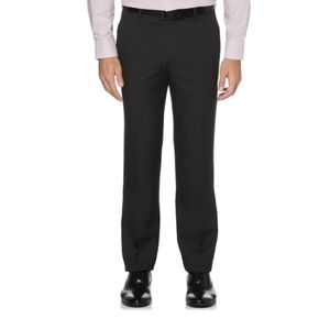 Perry Ellis Portfolio Modern Fit Dress Pants. Black Ice. 33/32